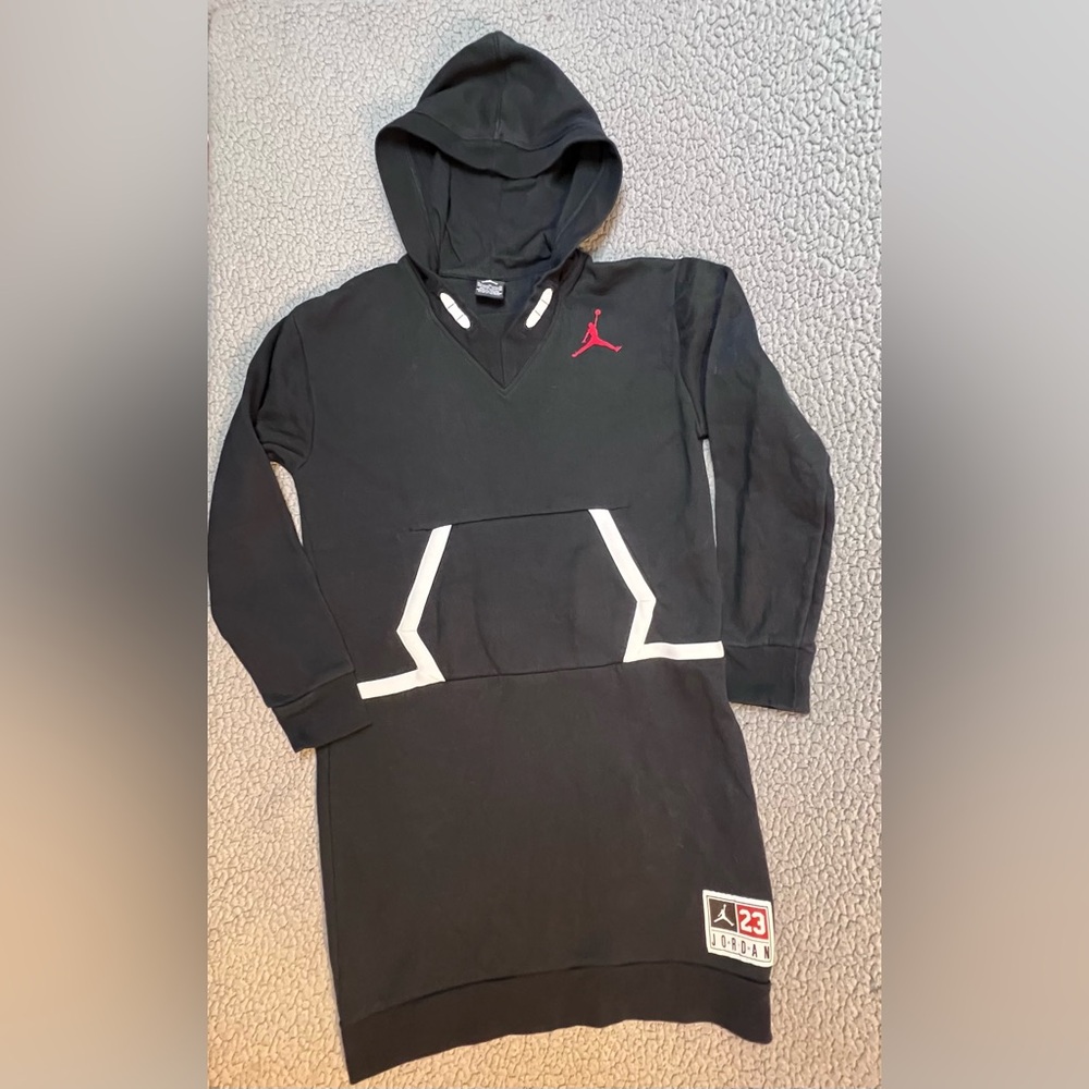 Jordan She Got Game Fleece Dress Girls Size XL Black And White Logo Jumpman